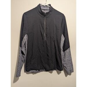 Lululemon Surge Shield‎ Jacket Mens Size Small S Reflective Gray Black 1/2 Zip